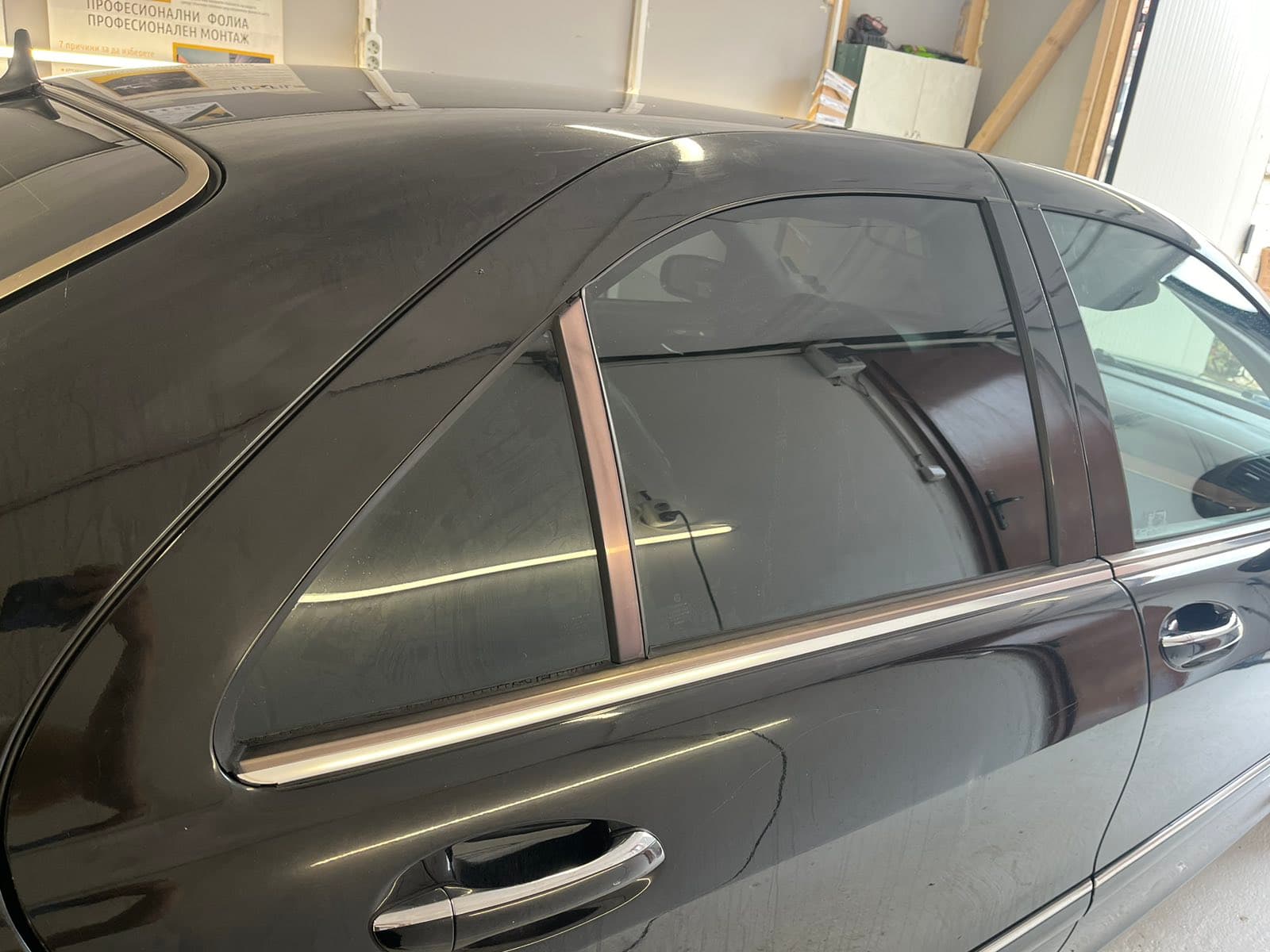 Mercedes S class - Затъмняване на стъкла